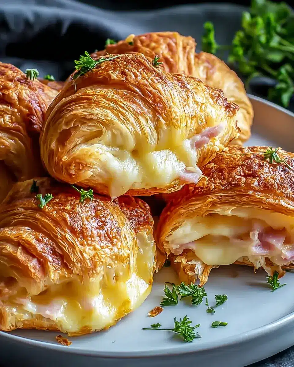 Unwiderstehliche Air Fryer Rindfleisch-Käse-Croissants Rezept 4 Air Fryer Croissants