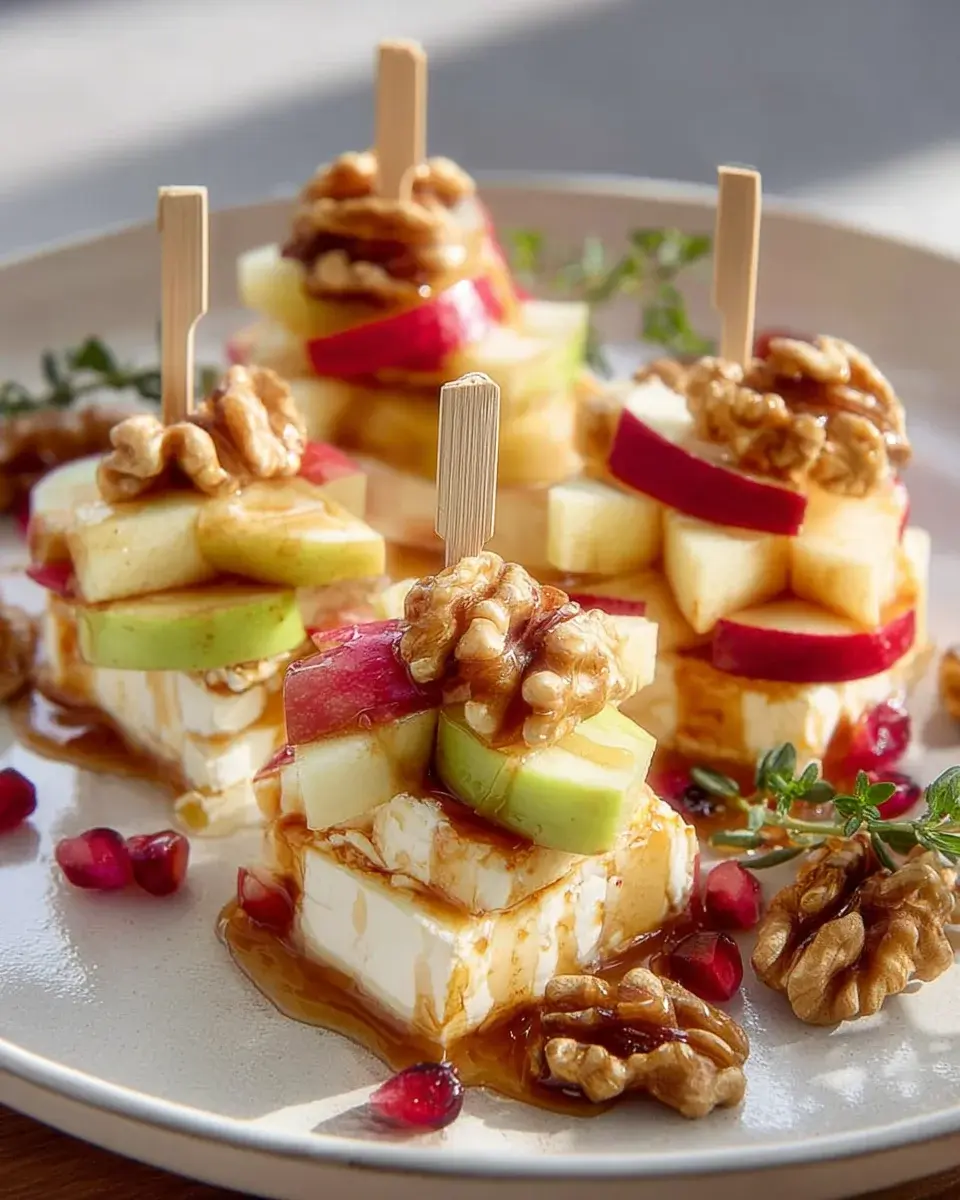 Apfel Camembert Spieye mit Walnyssen