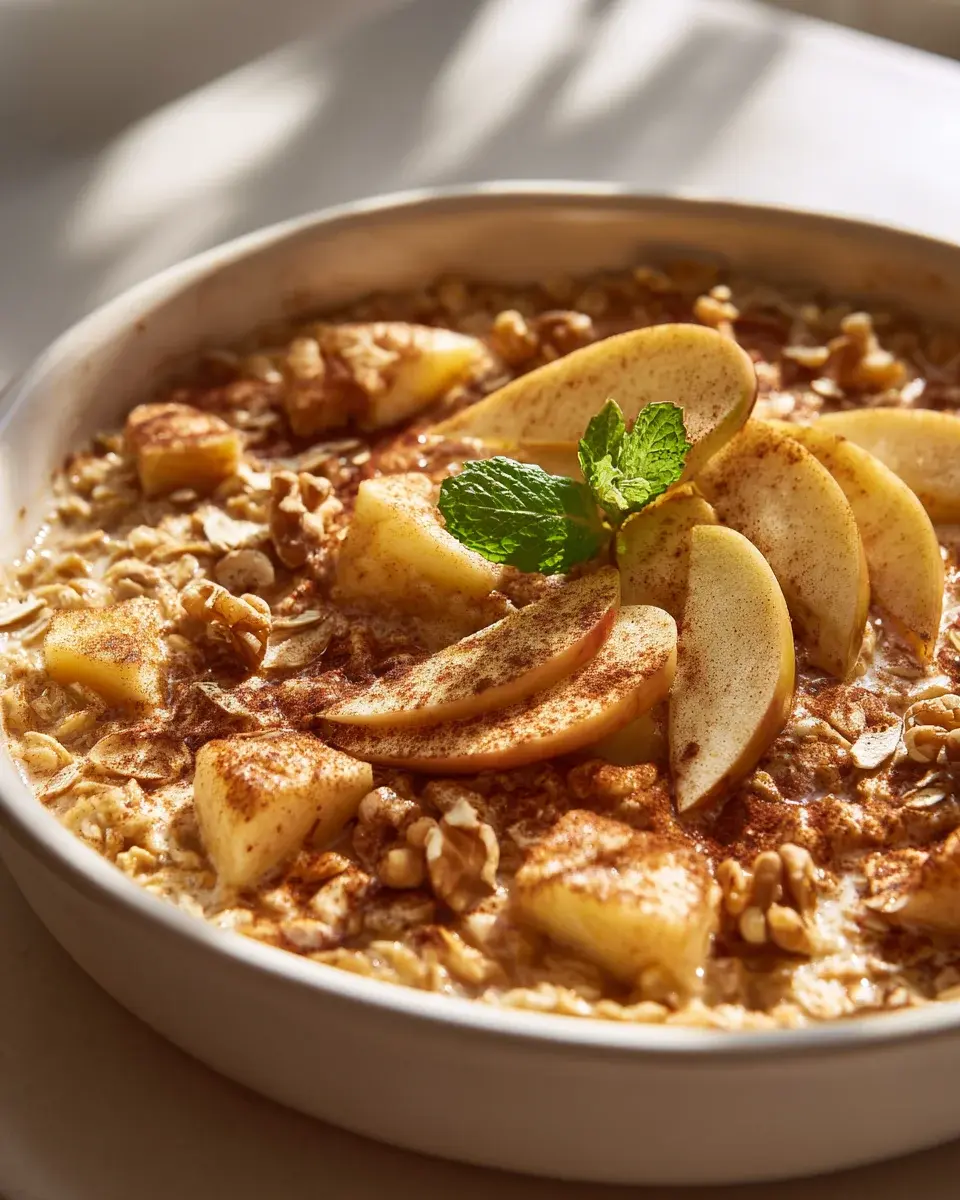 Apfelkuchen Haferflocken Auflauf