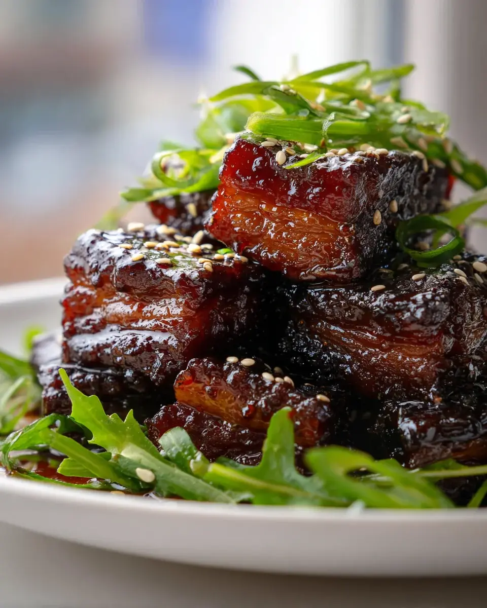 Asian Style Soy Garlic Beef Belly