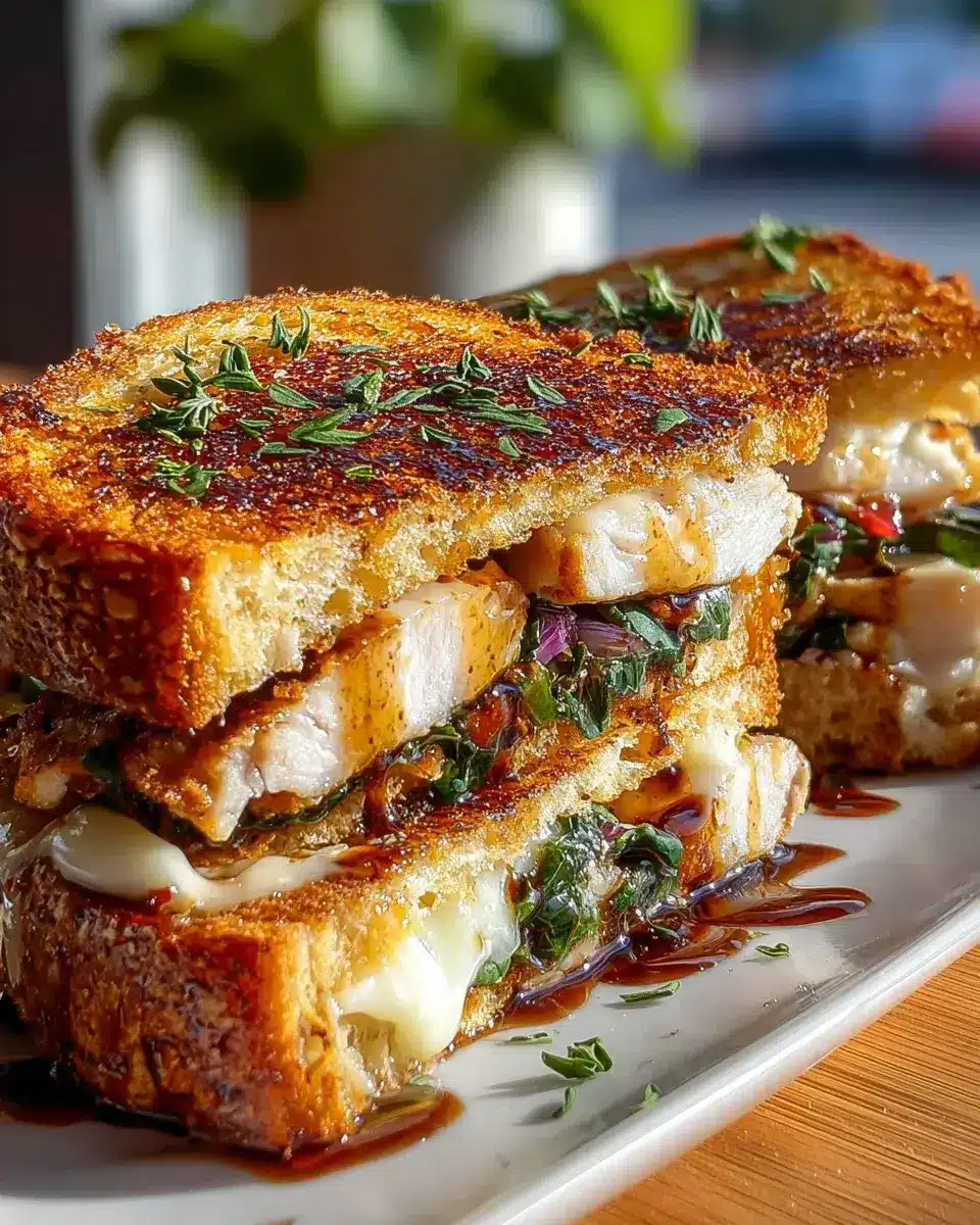 Gegrilltes Balsamico-Vinaigrette Sandwich Melt – Ein Genuss! 4 Balsamico Vinaigrette Sandwich