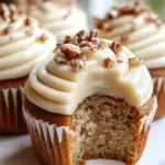 Banana Cinnamon Pecan Cupcakes