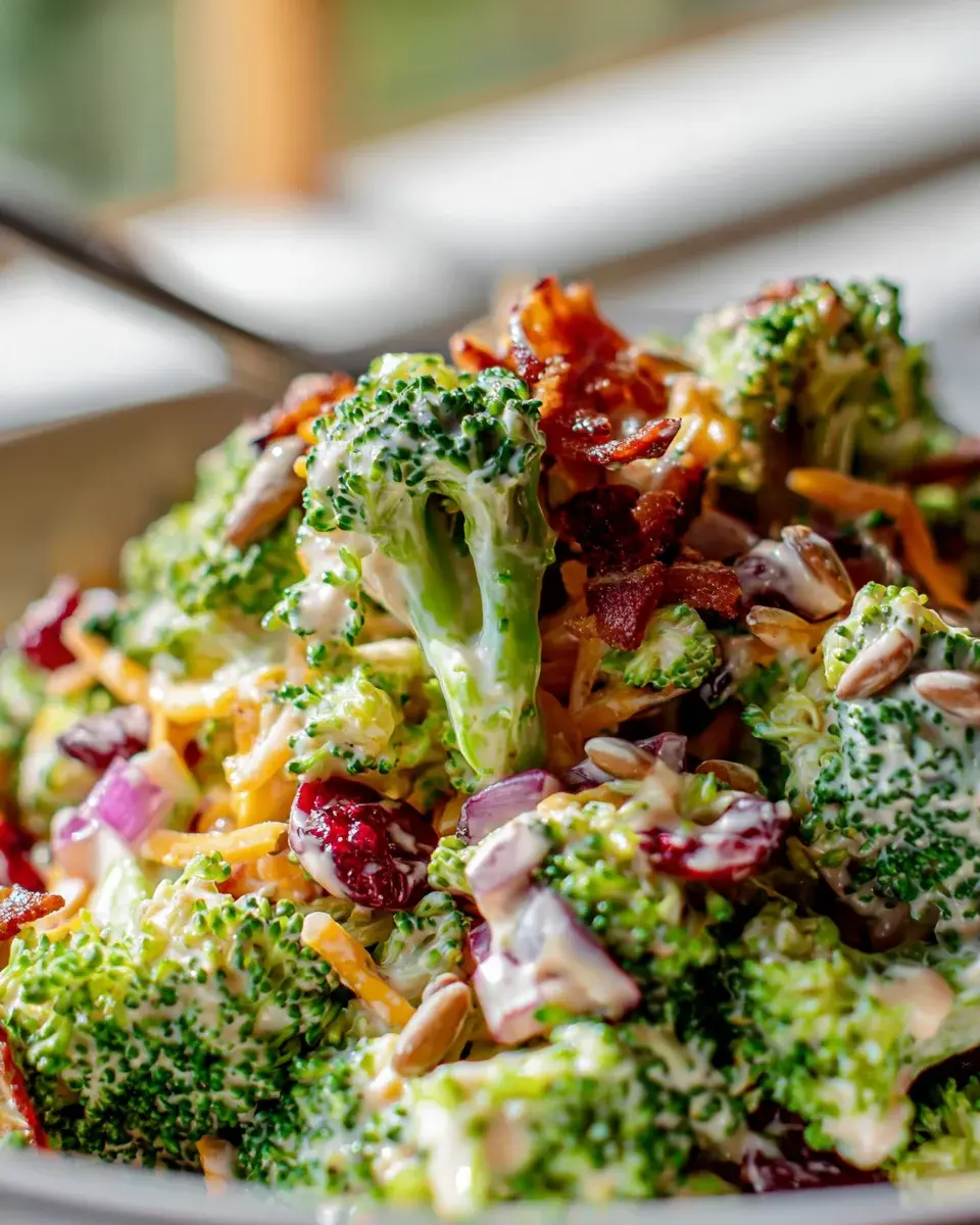Leckerer Broccoli Beef Bacon Salat – Gesund und Schnell! 4 Broccoli Beef Bacon Salad