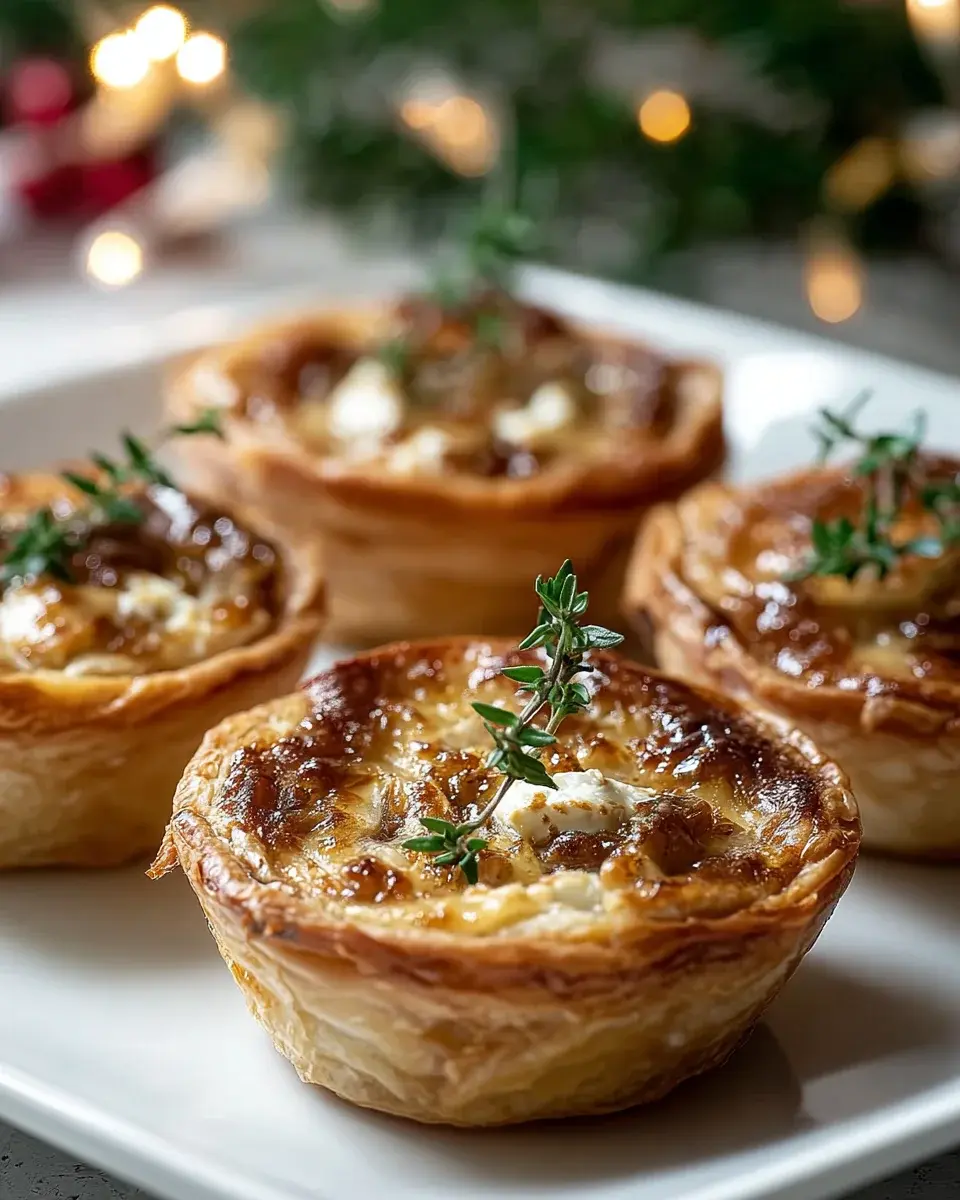 Caramelized Onion And Goat Cheese Tarts