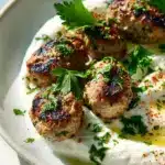 Chicken Kofta Garlic Yogurt Sauce