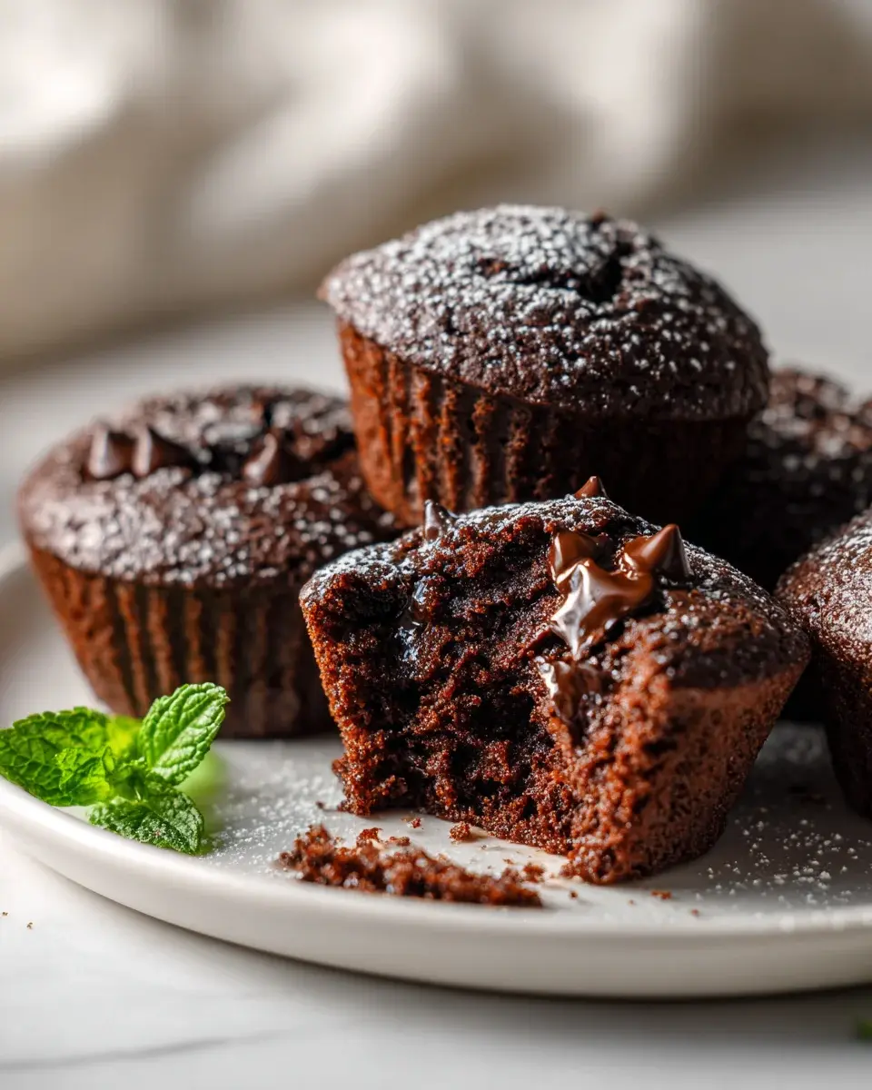 Geniale Chocolate Chip Brownie Muffins – unwiderstehlich gut 4 Chocolate Chip Brownie Muffins