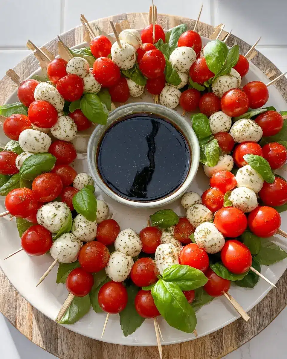 Weihnachts-Caprese-Kranz: Festliches Rezept für die Feiertage 4 Christmas Caprese Wreath
