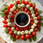 Christmas Caprese Wreath