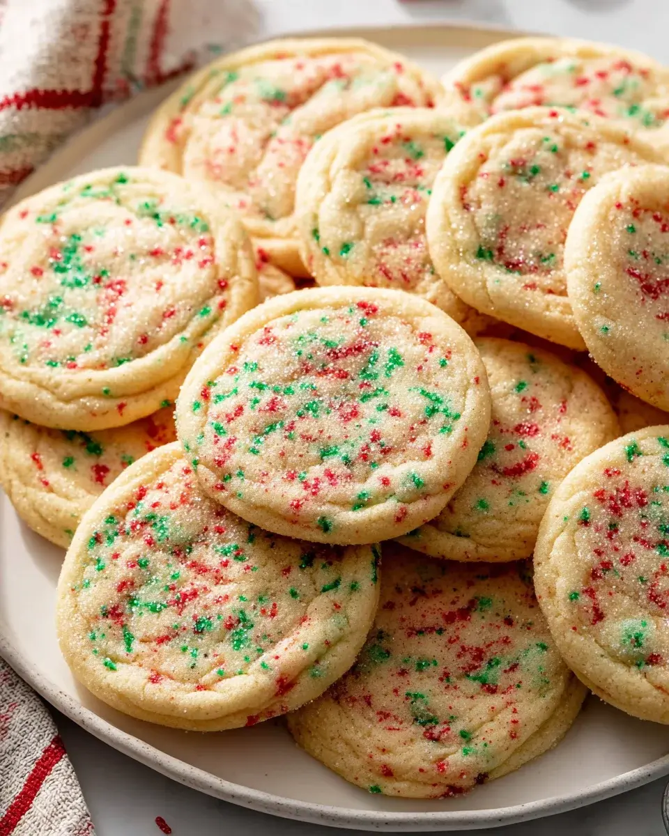 Christmas Sprinkle Sugar Cookies