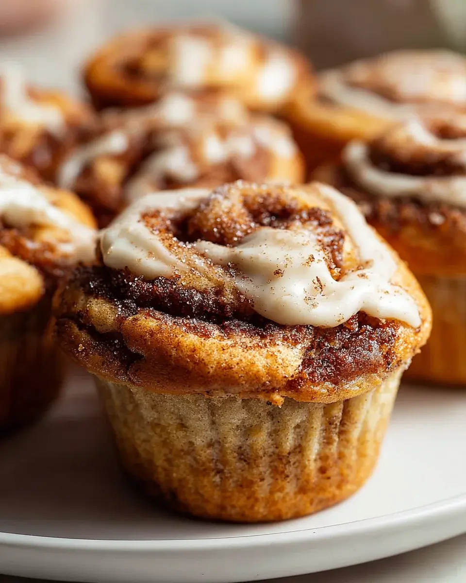 Cinnamon Roll Protein Muffins