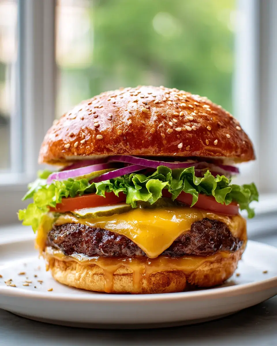 Classic Juicy Cheeseburger