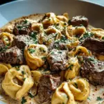 Cracked Garlic Steak Tortellini In Creamhouse Sauce