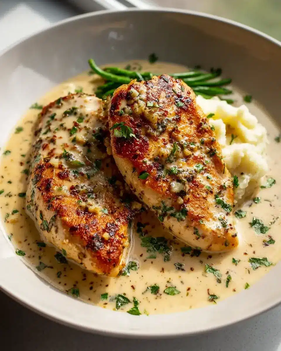 Creamy Garlic Parmesan Chicken Breast