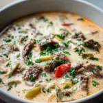 Creamy Philly Cheese Steak Soup