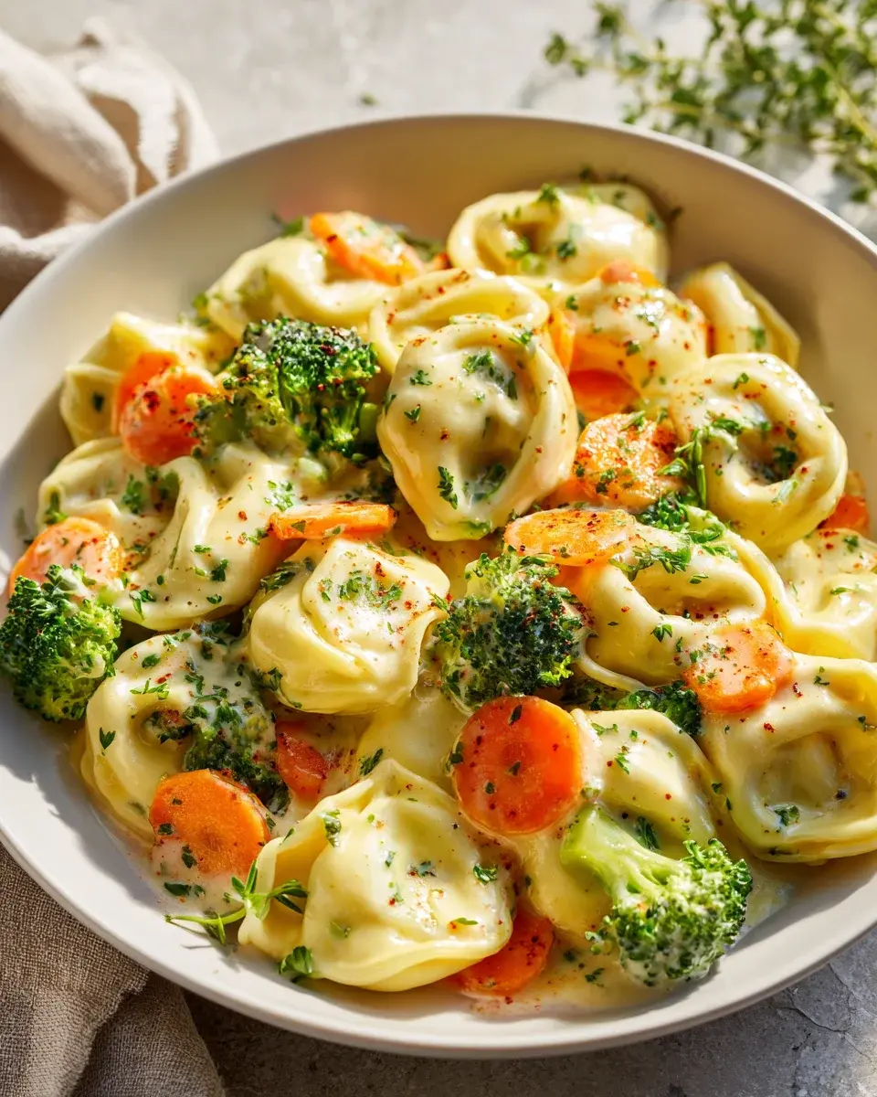 Cremige Gemuesetortellini Pfanne 2
