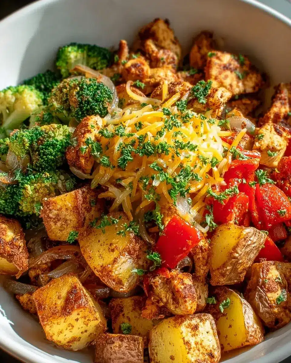 Crispy Potato And Chicken Bowl