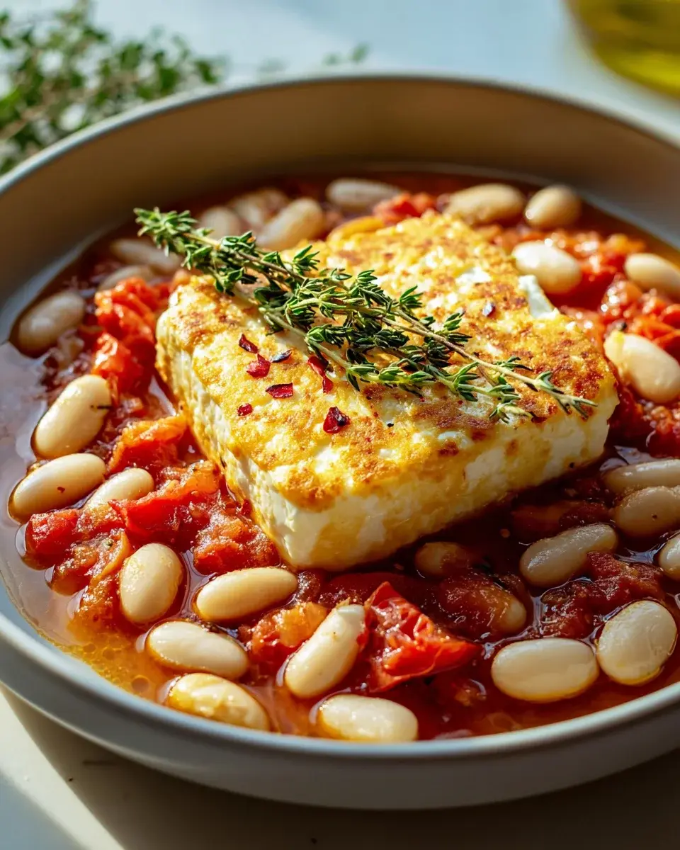 Gebackener Feta mit Riesenbohnen: Ein Genuss für Feinschmecker! 4 Gebackener Feta mit Riesenbohnen