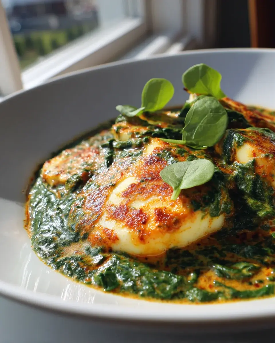 Halloumi Makhani mit Spinat