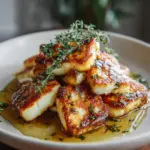 Halloumi mit Honig und Thymian