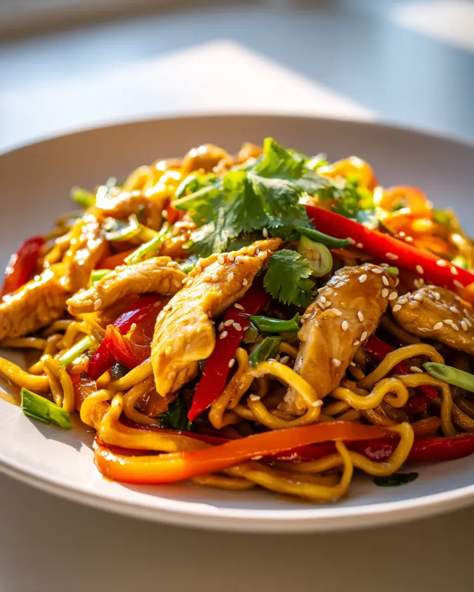 Knusprige Hähnchen Gemüse Pfanne aus der Heißluftfritteuse 4 Hähnchen Gemüse Pfanne Heißluftfritteuse