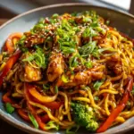 Hyhnchen Teriyaki Nudeln 2