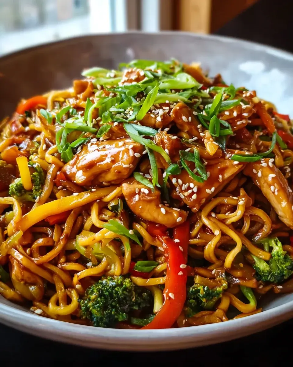 Hyhnchen Teriyaki Nudeln 4