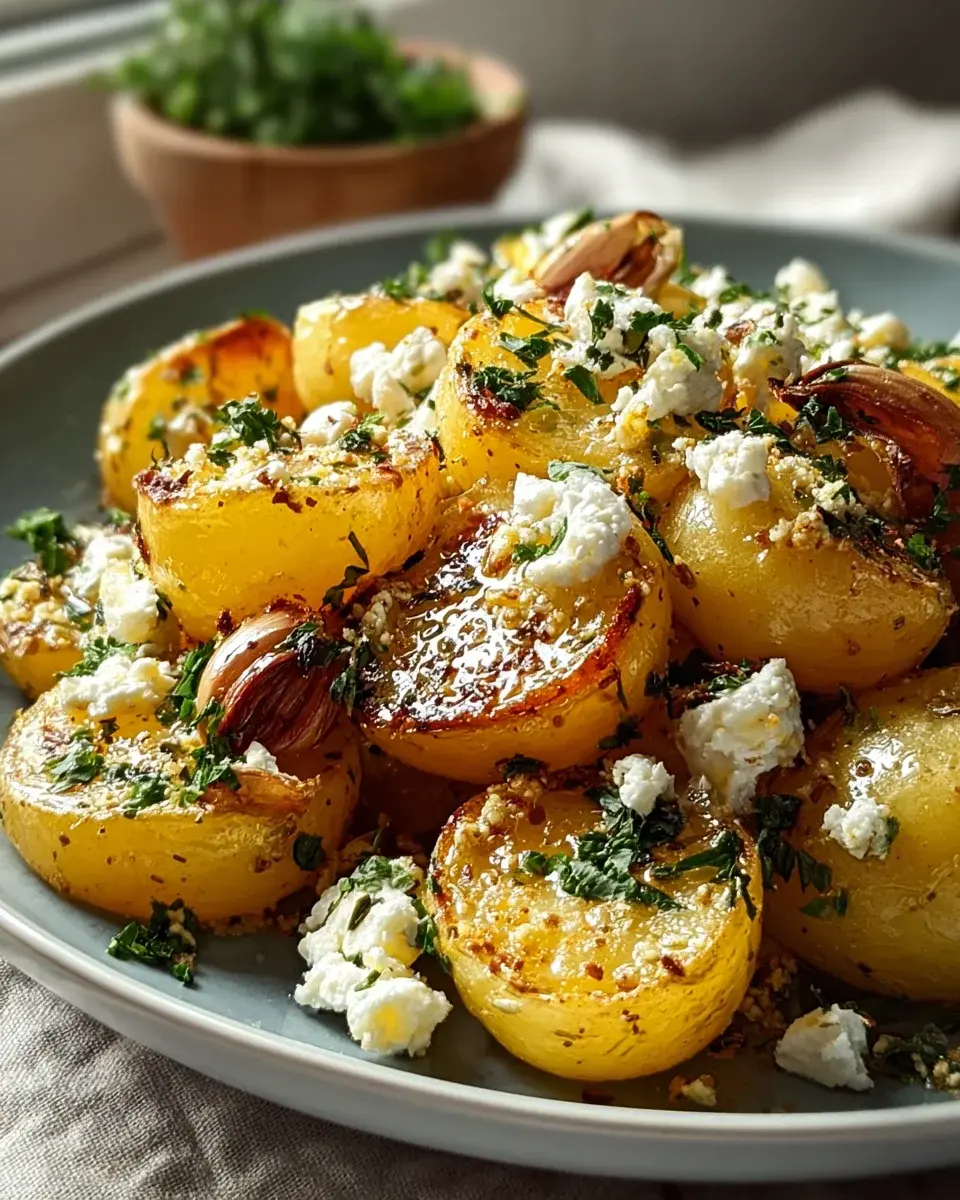Leckere Kartoffeln mit Feta und Knoblauch – einfach genießen! 4 Kartoffeln mit Feta Knoblauch