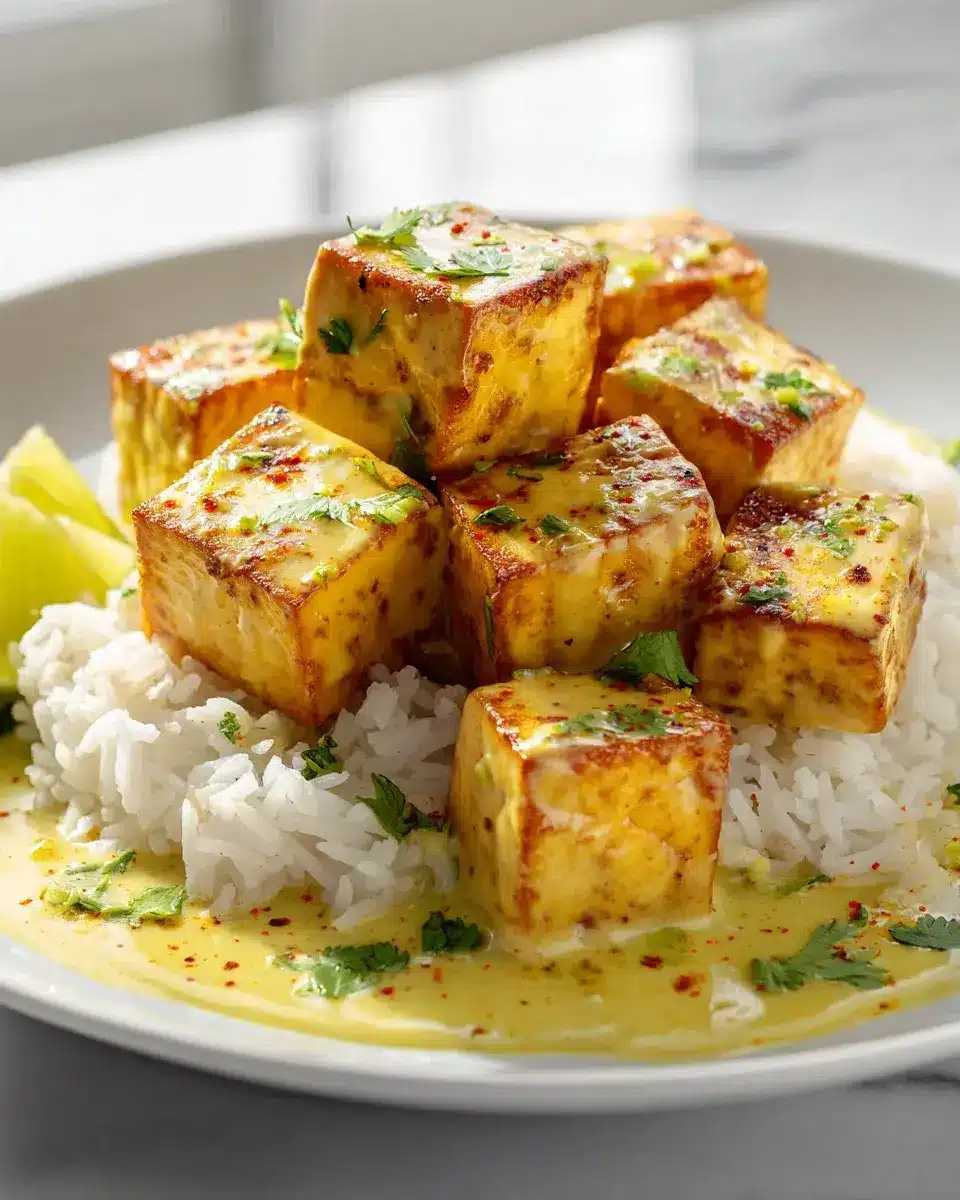 Veganes Kokos-Limette-Tofu: Cremig, frisch, exotisch genießen! 4 Kokos-Limette-Tofu