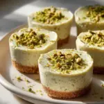 Mini Pistachio Cheesecakes In A Muffin Pan