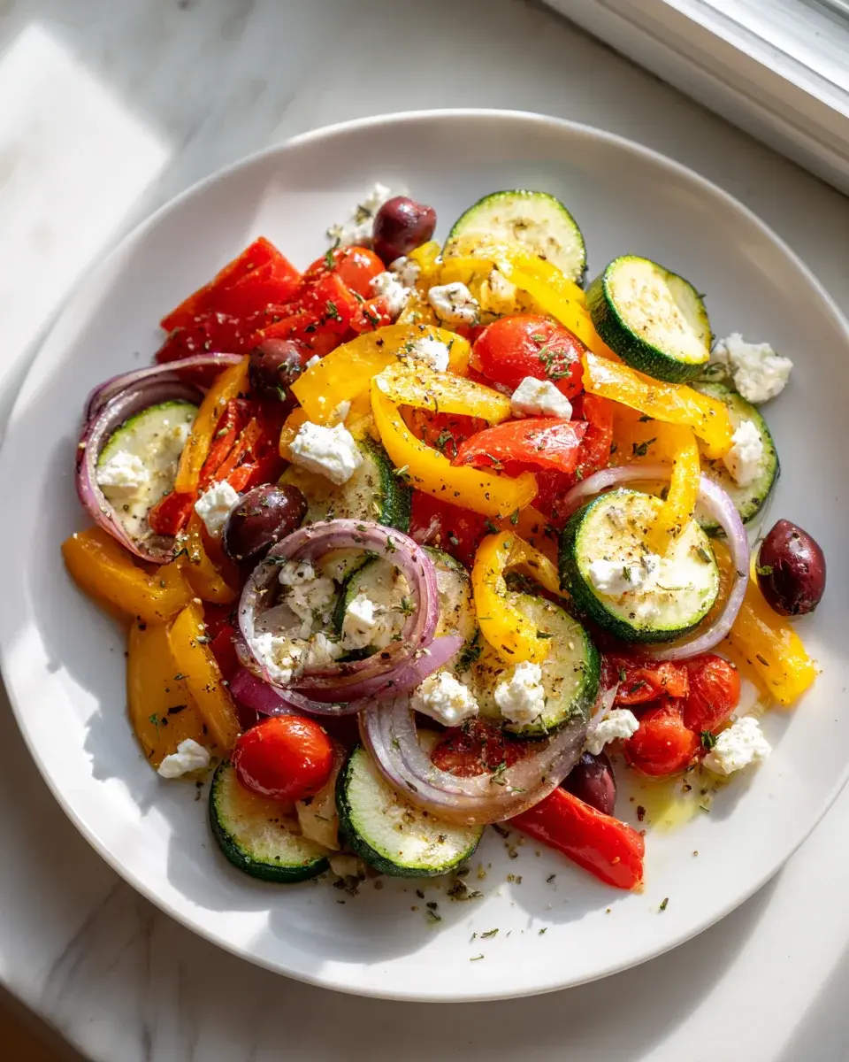 One Pan Greek Vegetables Recipe