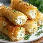 Oven Fried Feta Rolls