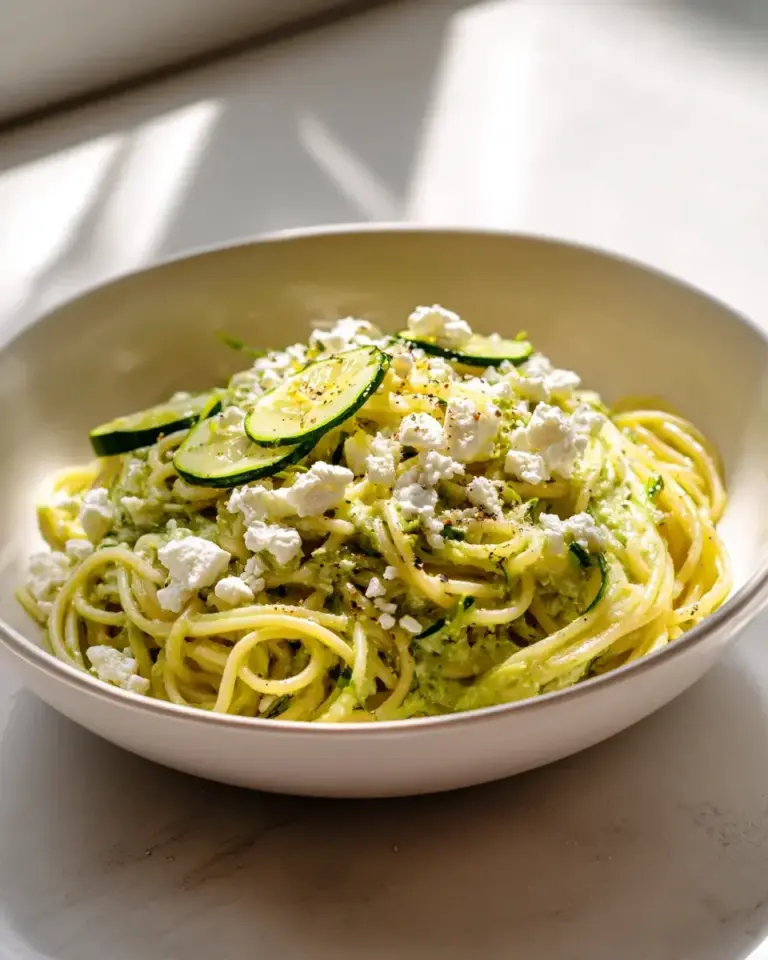 Cremige Pasta in Zucchini-Sauce: Leicht & Lecker genießen!