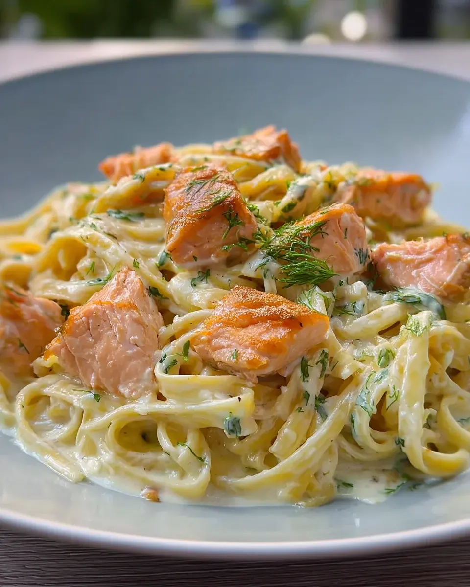 Pasta mit Lachs und Sahnesauce – Schnelles Rezept für Feinschmecker 4 Pasta mit Lachs und Sahnesauce
