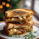 Pear Apple Grilled Cheese With Caramelized Onions