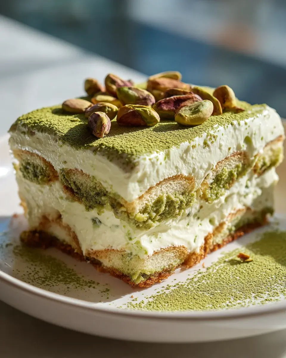 Pistazien Tiramisu mit Crunch