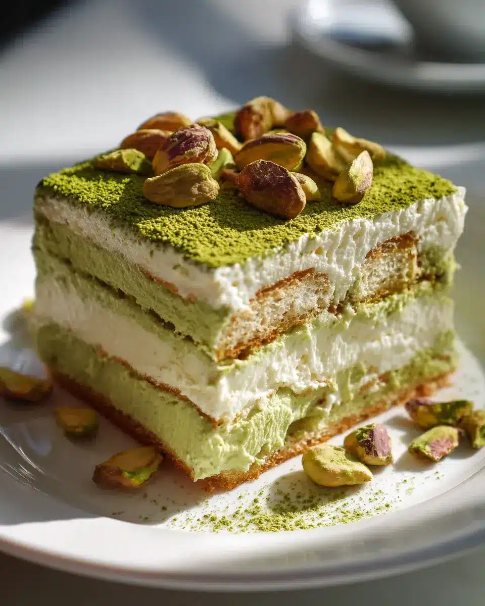Pistazien Tiramisu mit Crunch