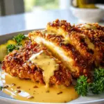 Pretzel Chicken Mustard Cheddar Sauce
