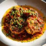 Protein Medaillons in Tomaten Kryuter Soye