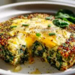 Quinoa Linsen Spinat Auflauf