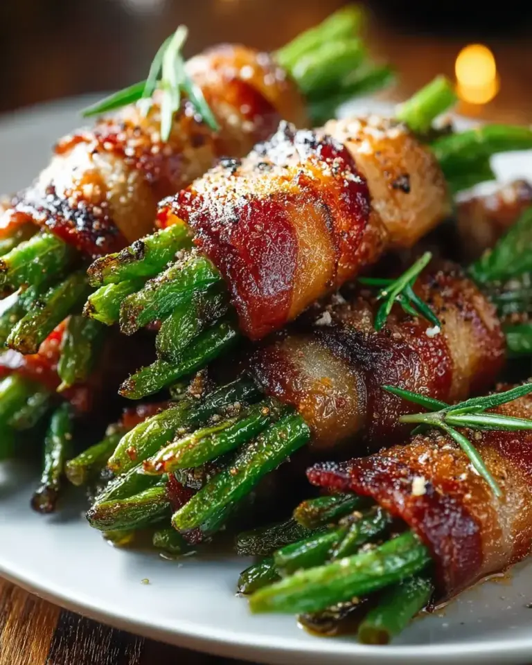 Rindfleisch-Bacon umwickelte grüne Bohnen-Bündel Rezept