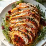 Roasted Turkey Breast With Garlic Herb Butter
