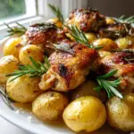 Rosmarinkartoffeln Hyhnchenkeulen