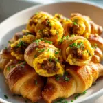 Sausage Egg Breakfast Crescent Roll Ups
