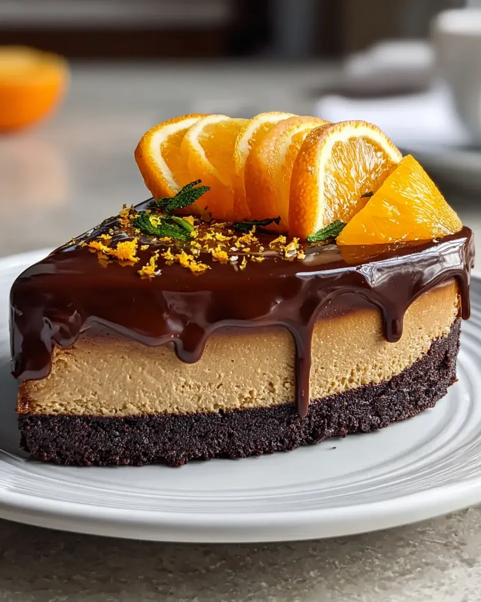 Schokoladen Orange Cheesecake