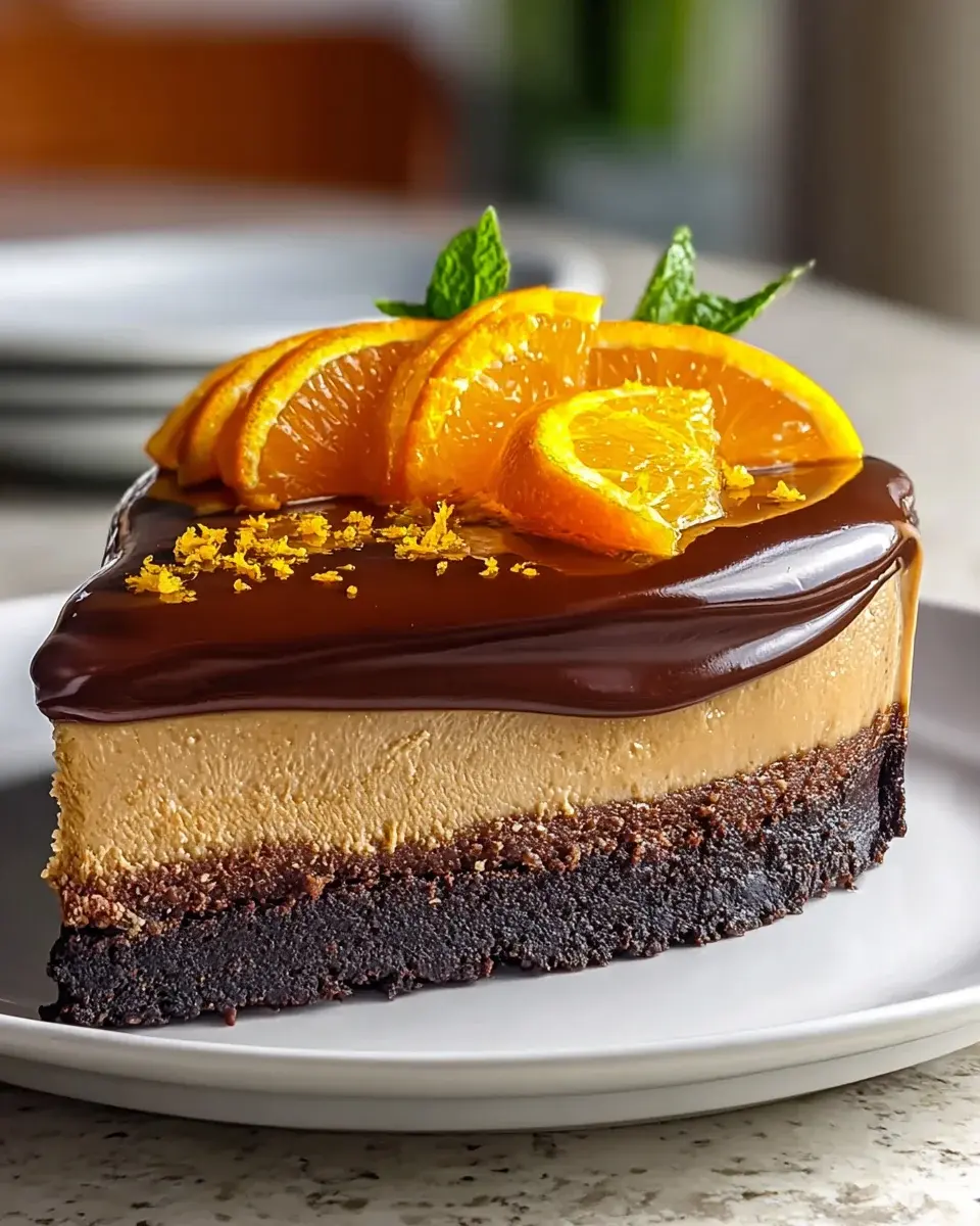 Schokoladen Orange Cheesecake