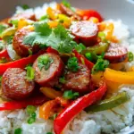 Spicy Sausage And Rice Bowls