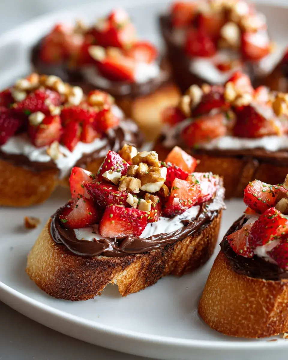 Knusprige Erdbeer-Dessert-Bruschetta: Das perfekte Sommerrezept 4 Strawberry Dessert Bruschetta