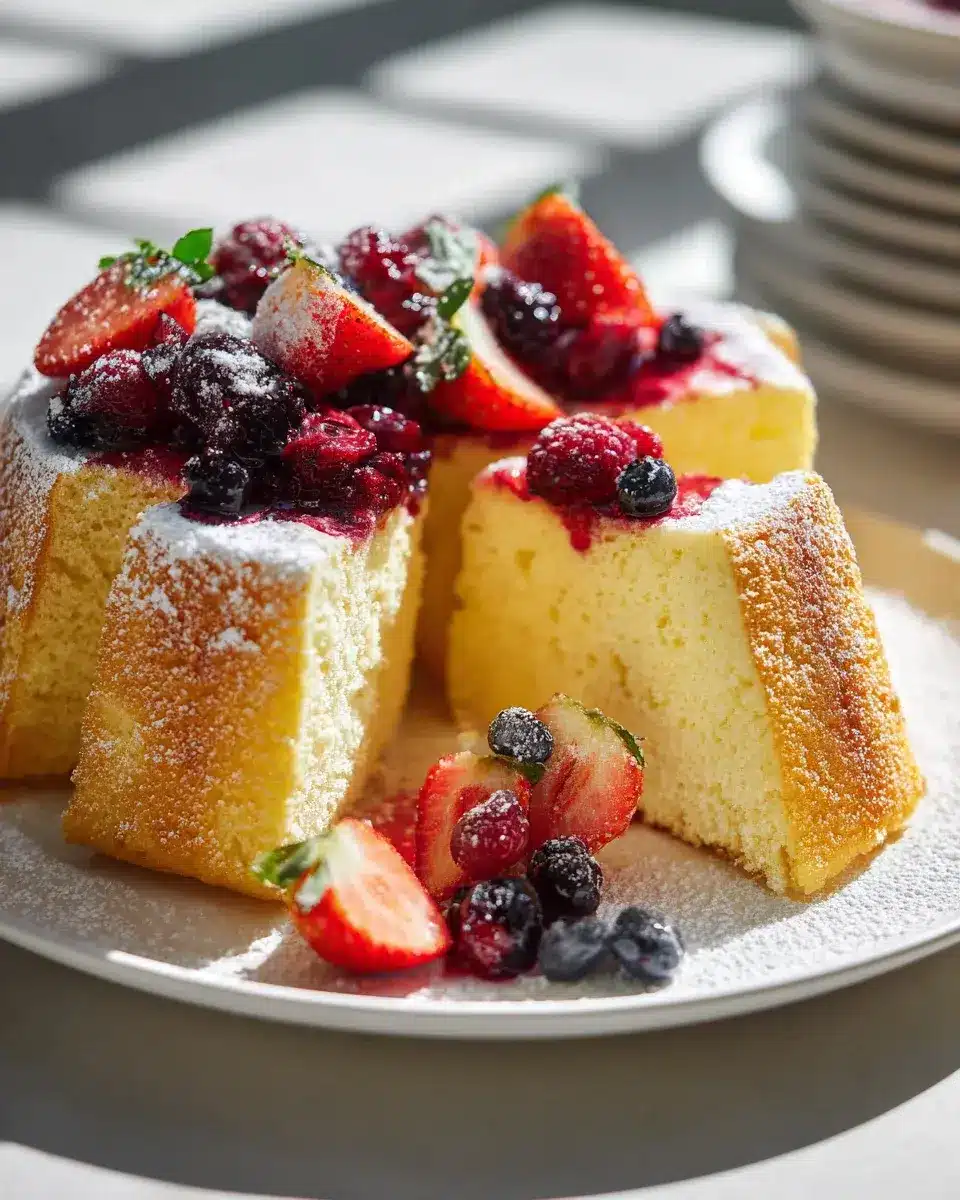 Saftiger Vanille Rührkuchen mit Beeren-Topping ohne Alkohol 4 Vanille Rührkuchen