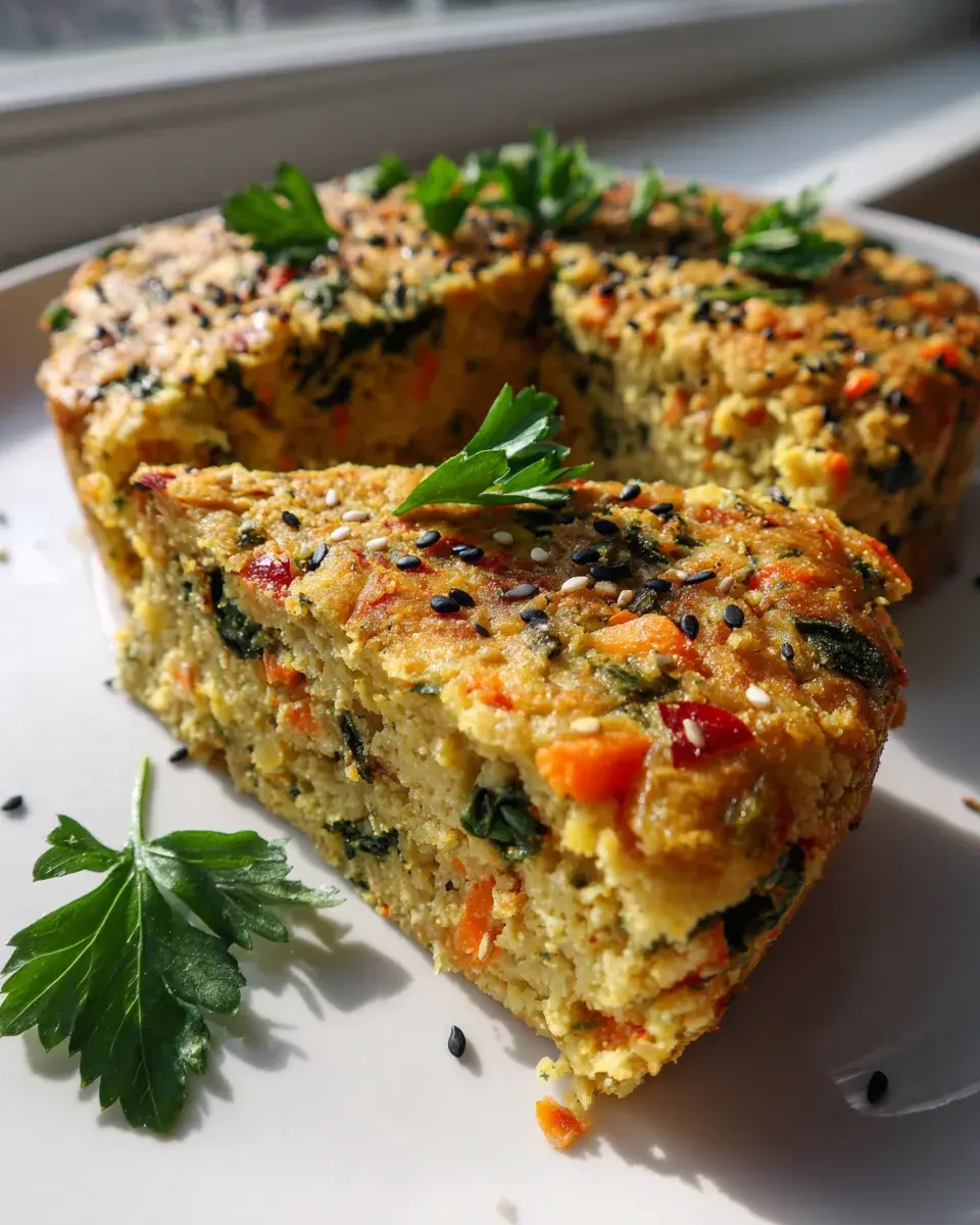 Veganer Gemyse Kuchen Mit Kichererbsenmehl