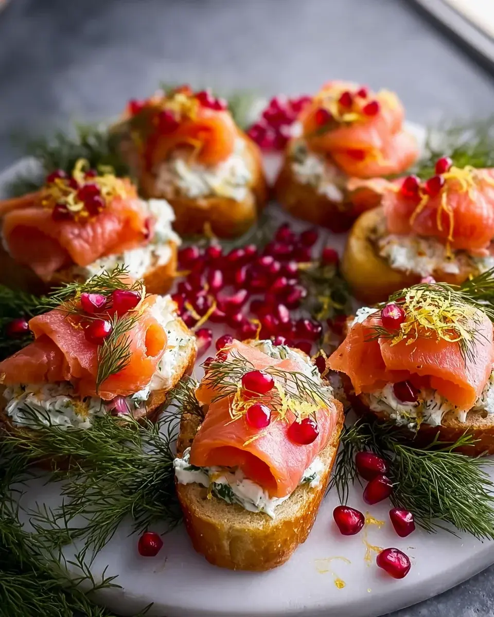 Weihnachtslachs-Bruschetta-Kranz Rezept für festliche Genussmomente 4 Weihnachts Lachs Bruschetta Kranz